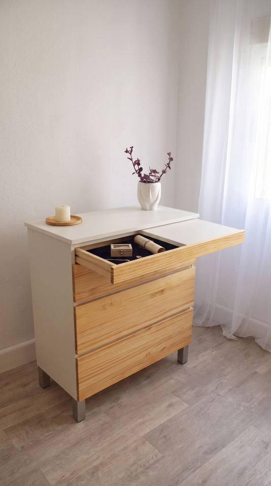 Geheim meubel vs kluis vs alarm Beetle Wood