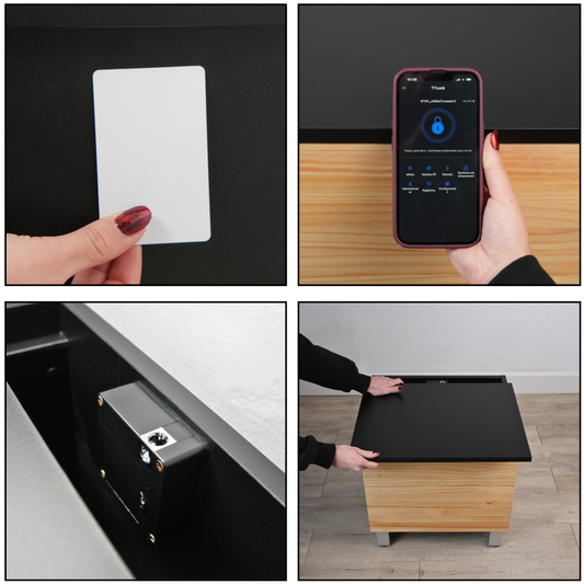 RFID NFC slot meubel geheim vak Beetle Wood