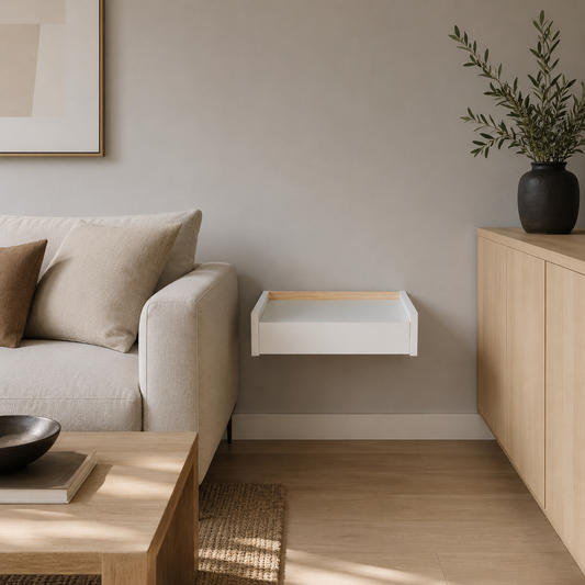 Wall shelf with secret compartment — Beetle Wood