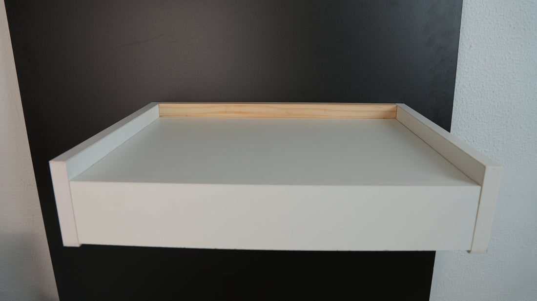 Étagère murale avec tiroir secret intégré — Beetle Wood