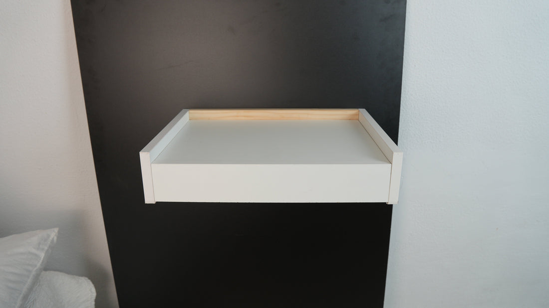 Étagère flottante avec compartiment secret — Beetle Wood