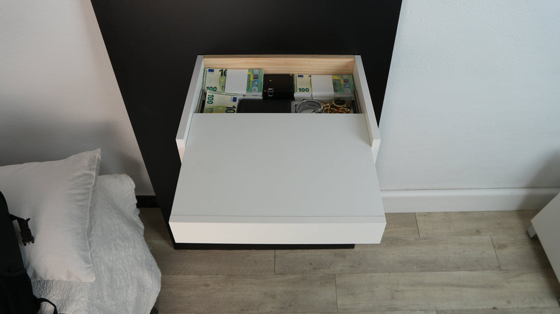 Table basse avec rangement secret intégré — Beetle Wood