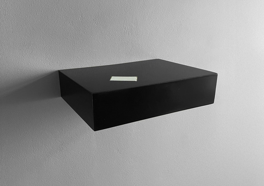 Floating wall shelf with hidden NFC/RFID compartment - Beetle Wood