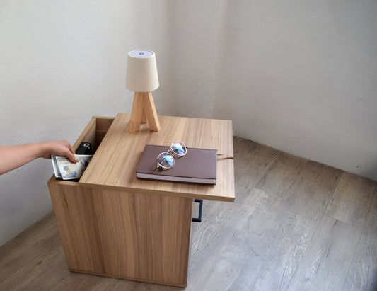 Mueble grande Beetle Wood con compartimento secreto y doble fondo