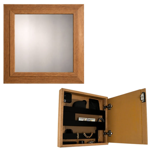 Espejo con compartimento secreto Beetle Wood para esconder objetos de valor