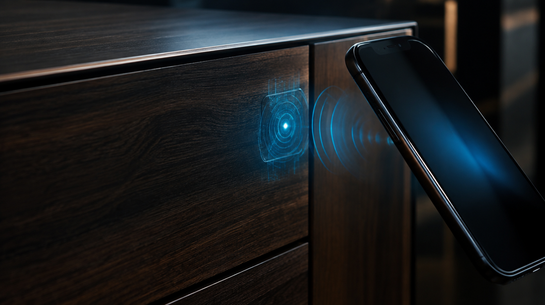 Cerradura NFC RFID mueble compartimento secreto - Beetle Wood