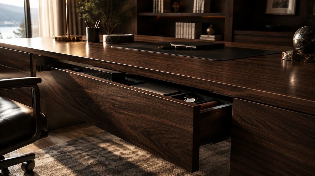 Escritorio homeoffice con compartimento secreto - Beetle Wood